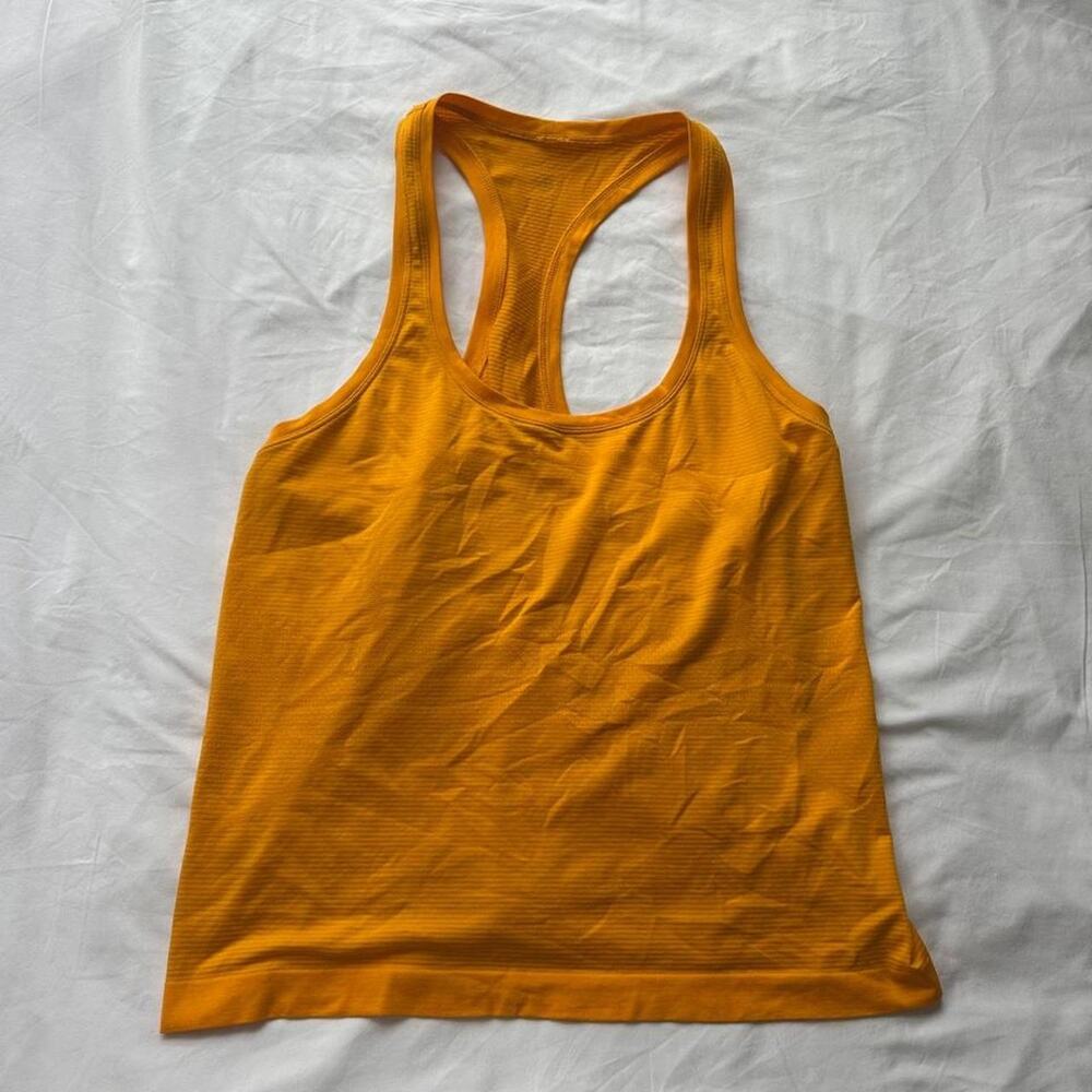 Lululemon yellow orange tank